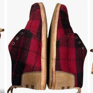 TOMS Plaid Booties-11W